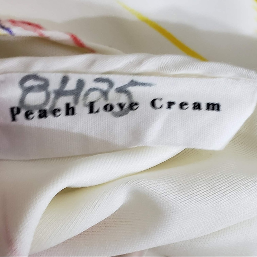 Anthroplogie Peach Love Cream Ivory Sleeveless Dre - Picture 6 of 6
